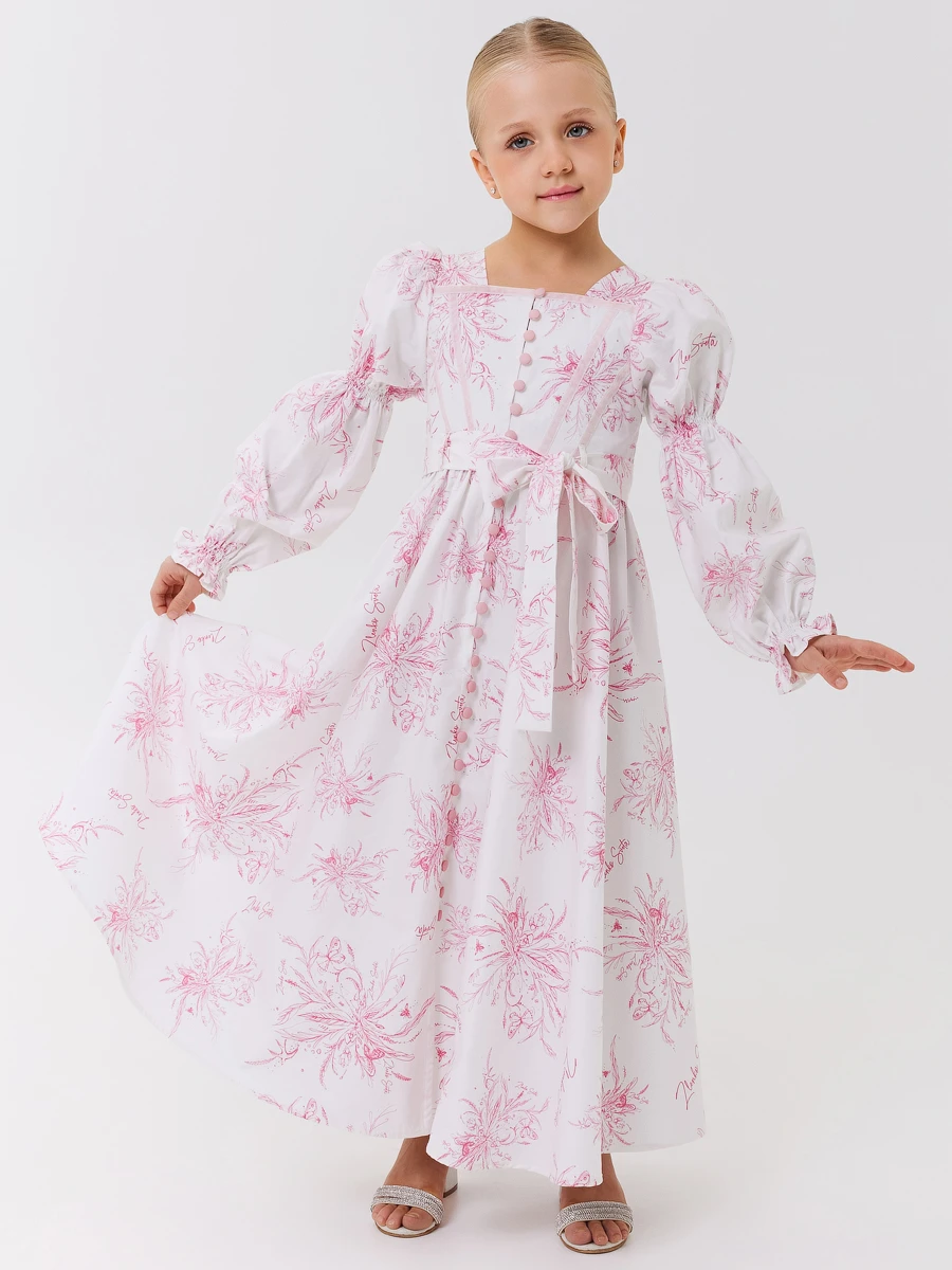 Платье из сатина