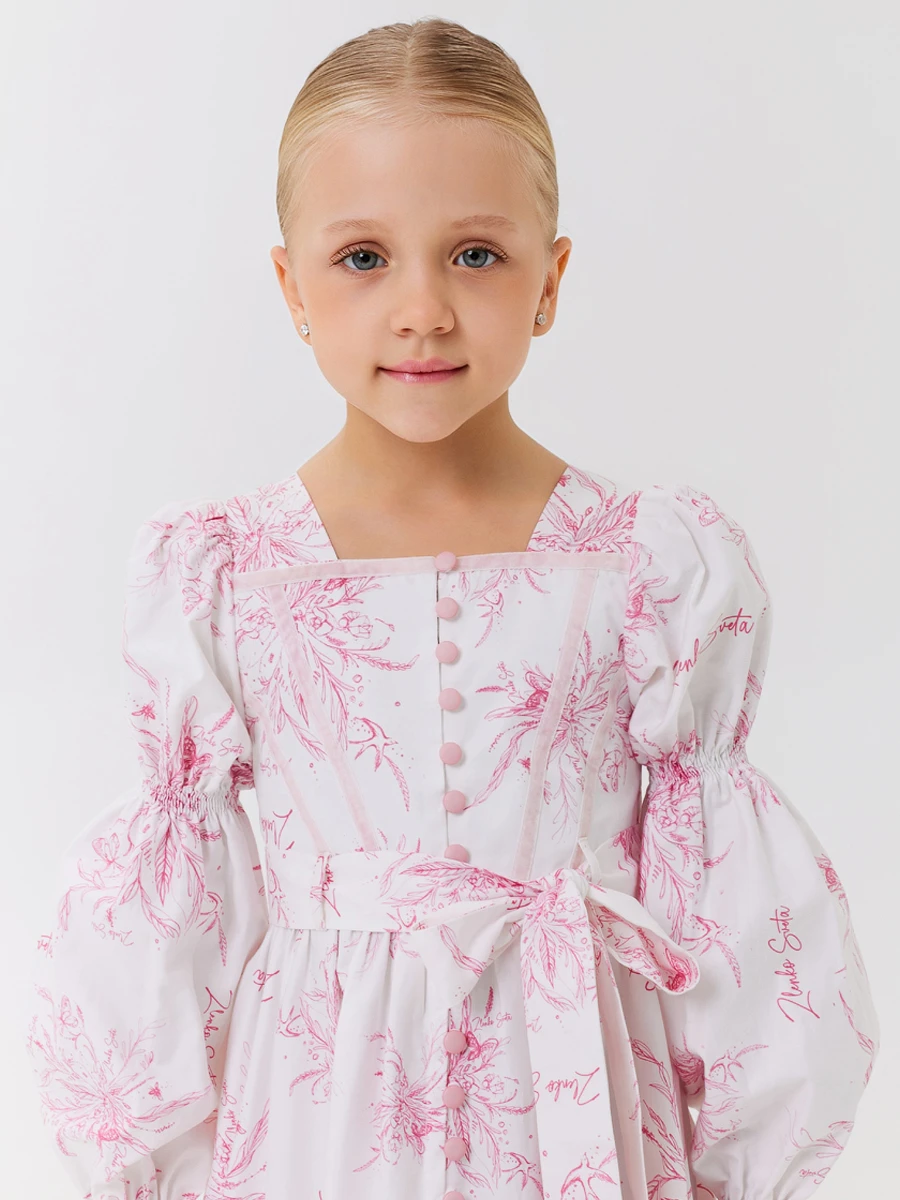 Платье из сатина