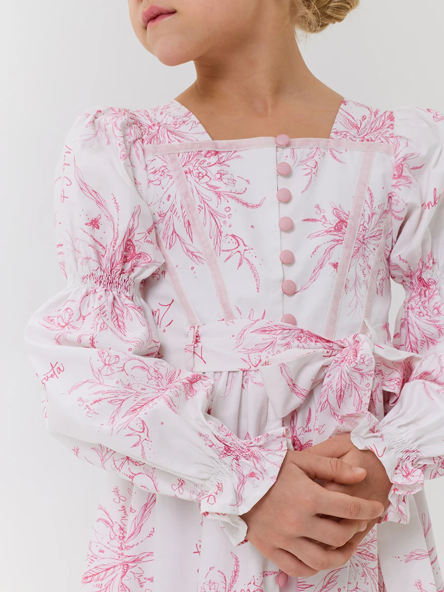 Платье из сатина