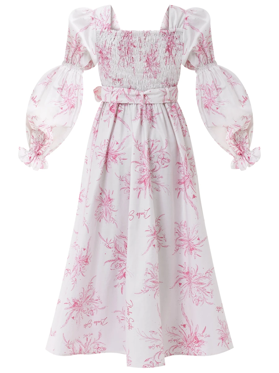 Платье из сатина