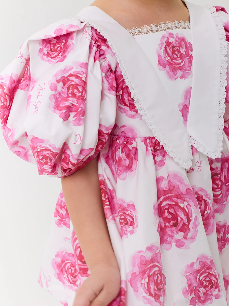 Платье из сатина