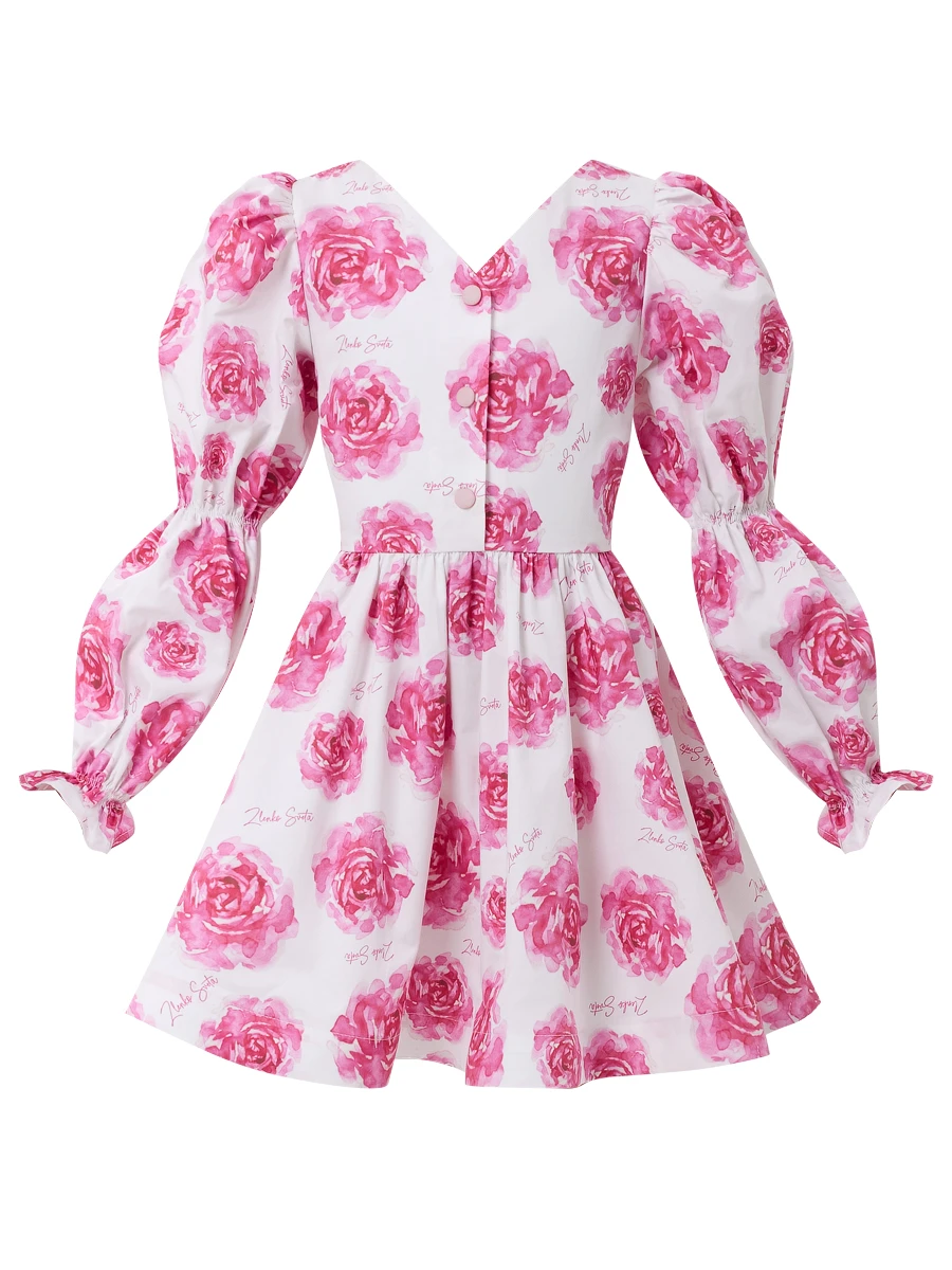 Платье из сатина