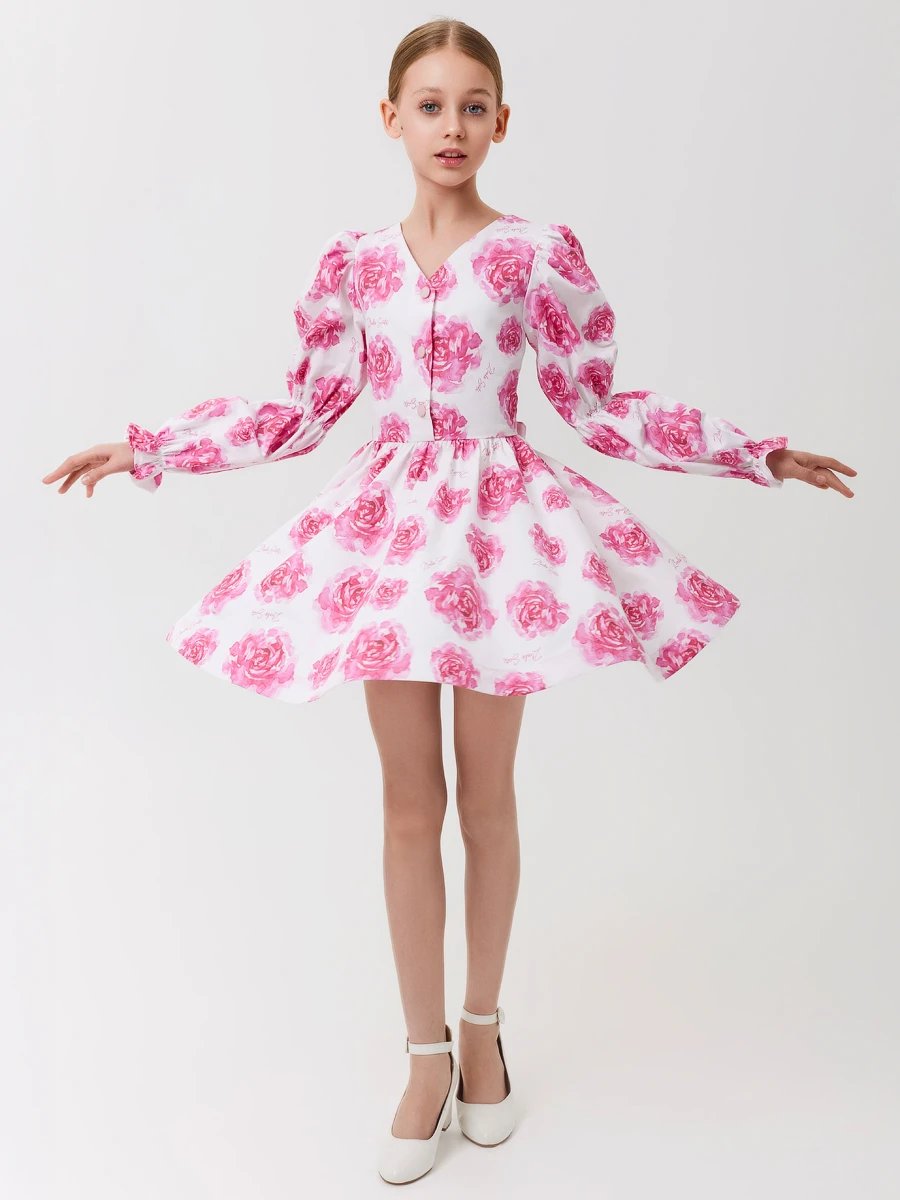 Платье из сатина