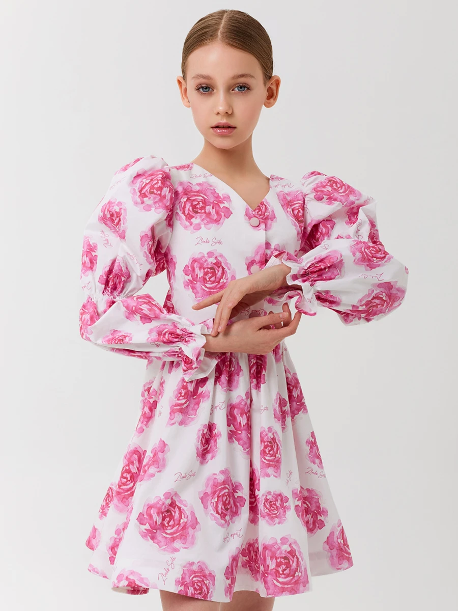 Платье из сатина