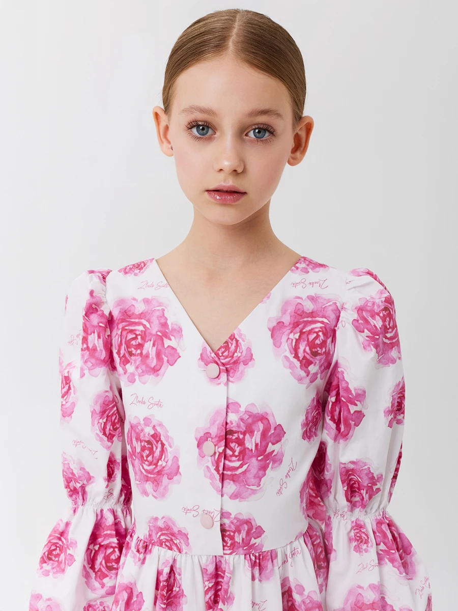 Платье из сатина