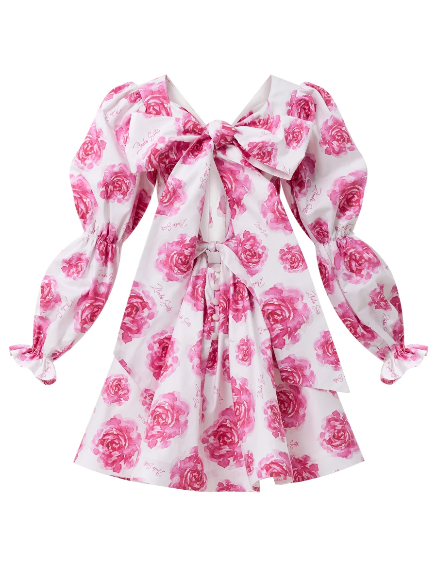 Платье из сатина