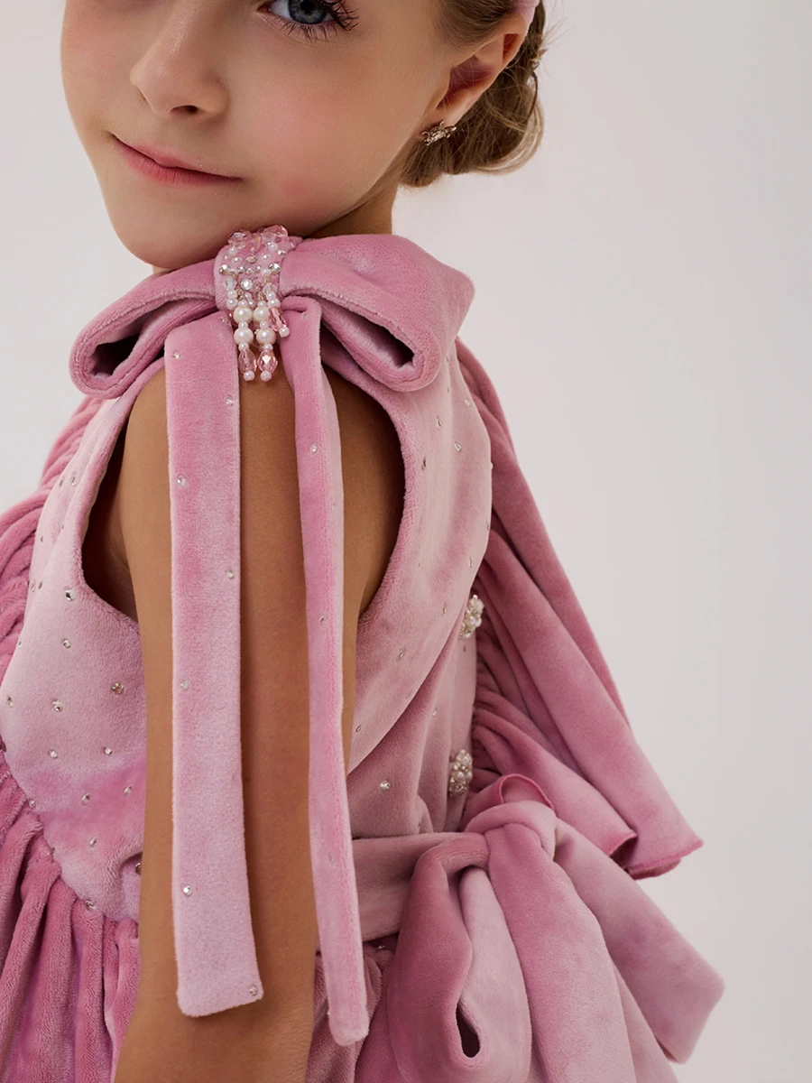 Платье велюровое