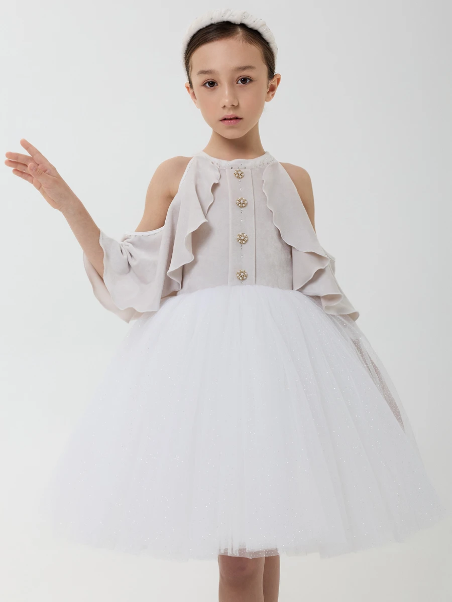 Платье комбинированное