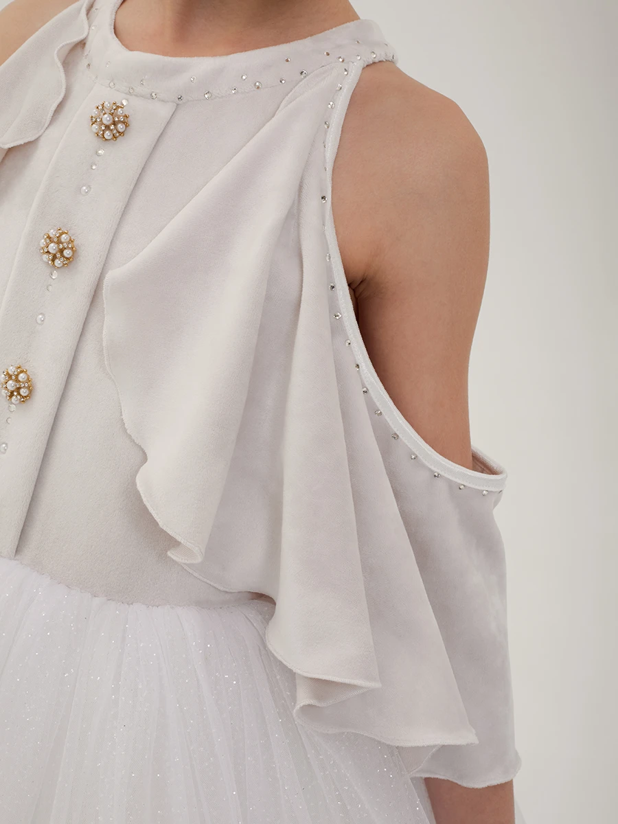 Платье комбинированное