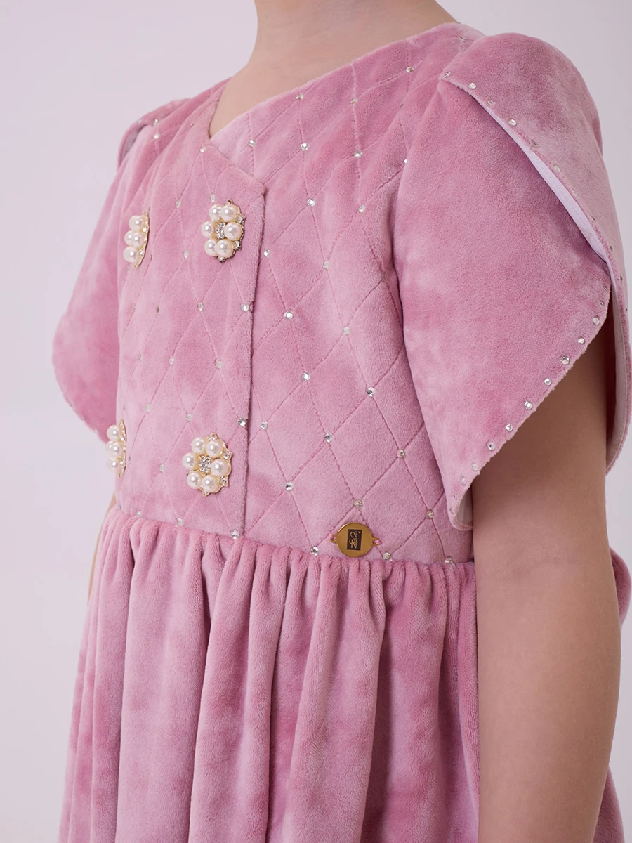 Платье велюровое