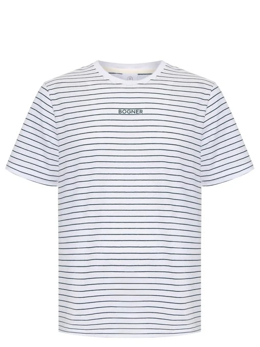 Футболка из хлопка и льна Kosmo BOGNER