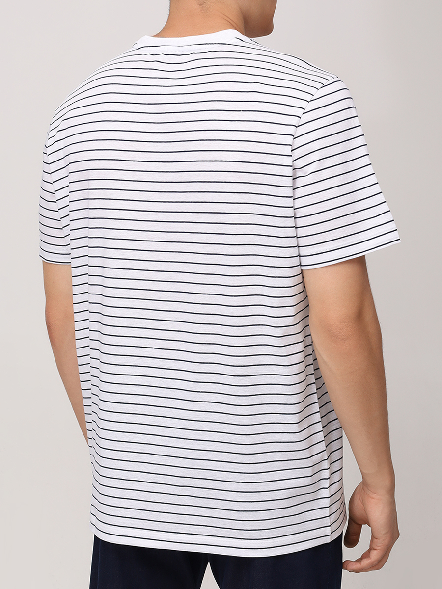 Футболка из хлопка и льна Kosmo