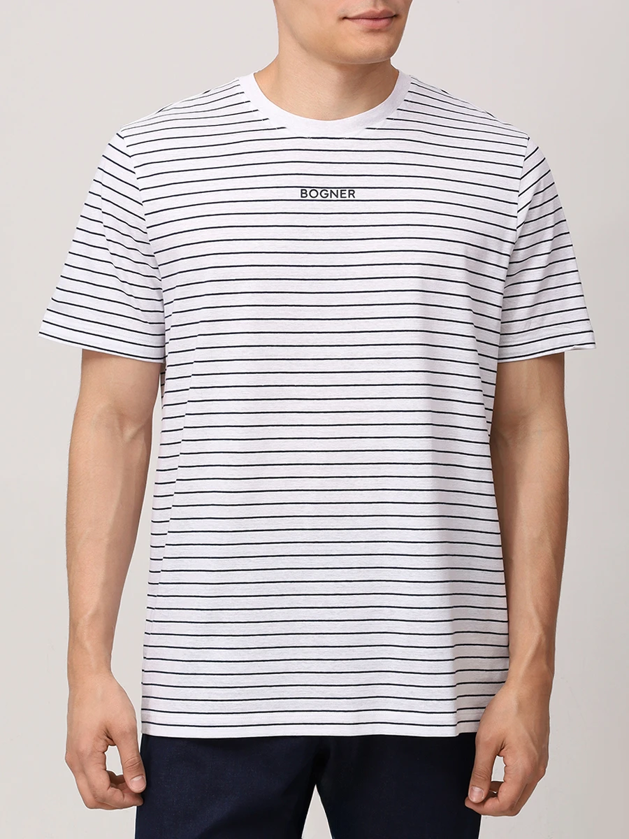 Футболка из хлопка и льна Kosmo