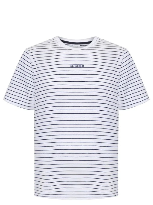 Футболка из хлопка и льна Kosmo BOGNER