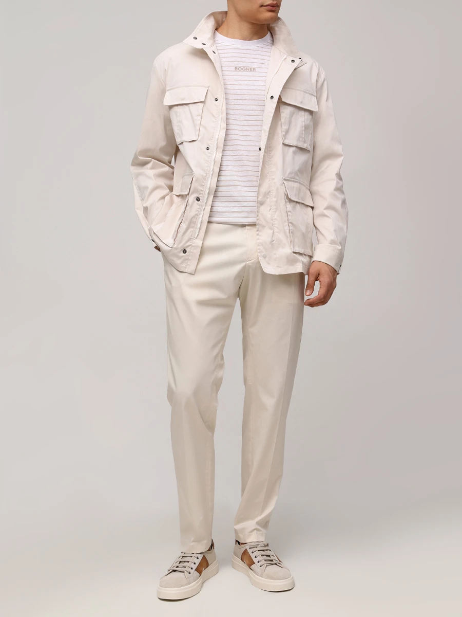 Футболка из хлопка и льна Kosmo