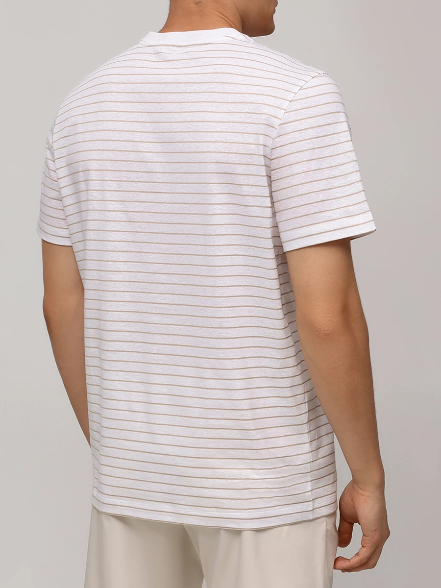 Футболка из хлопка и льна Kosmo