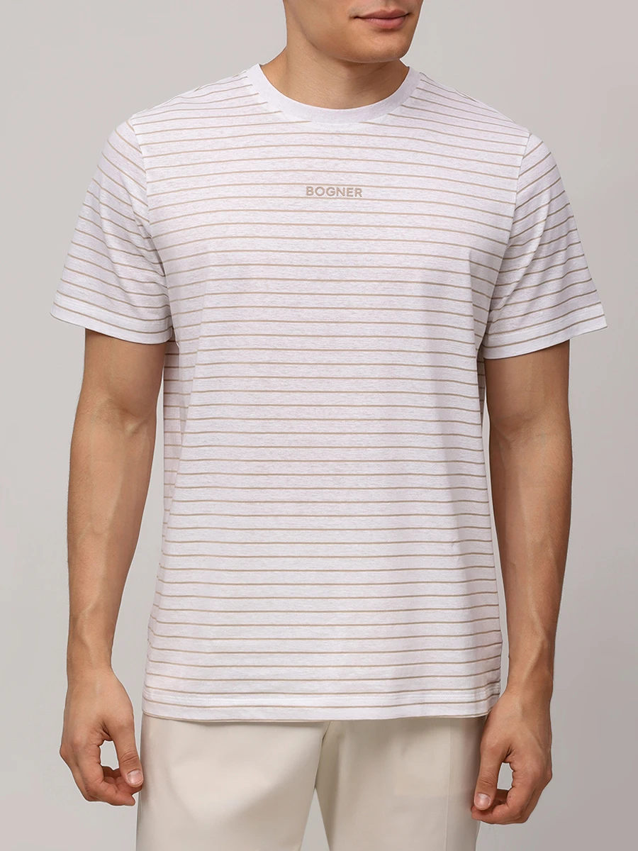 Футболка из хлопка и льна Kosmo