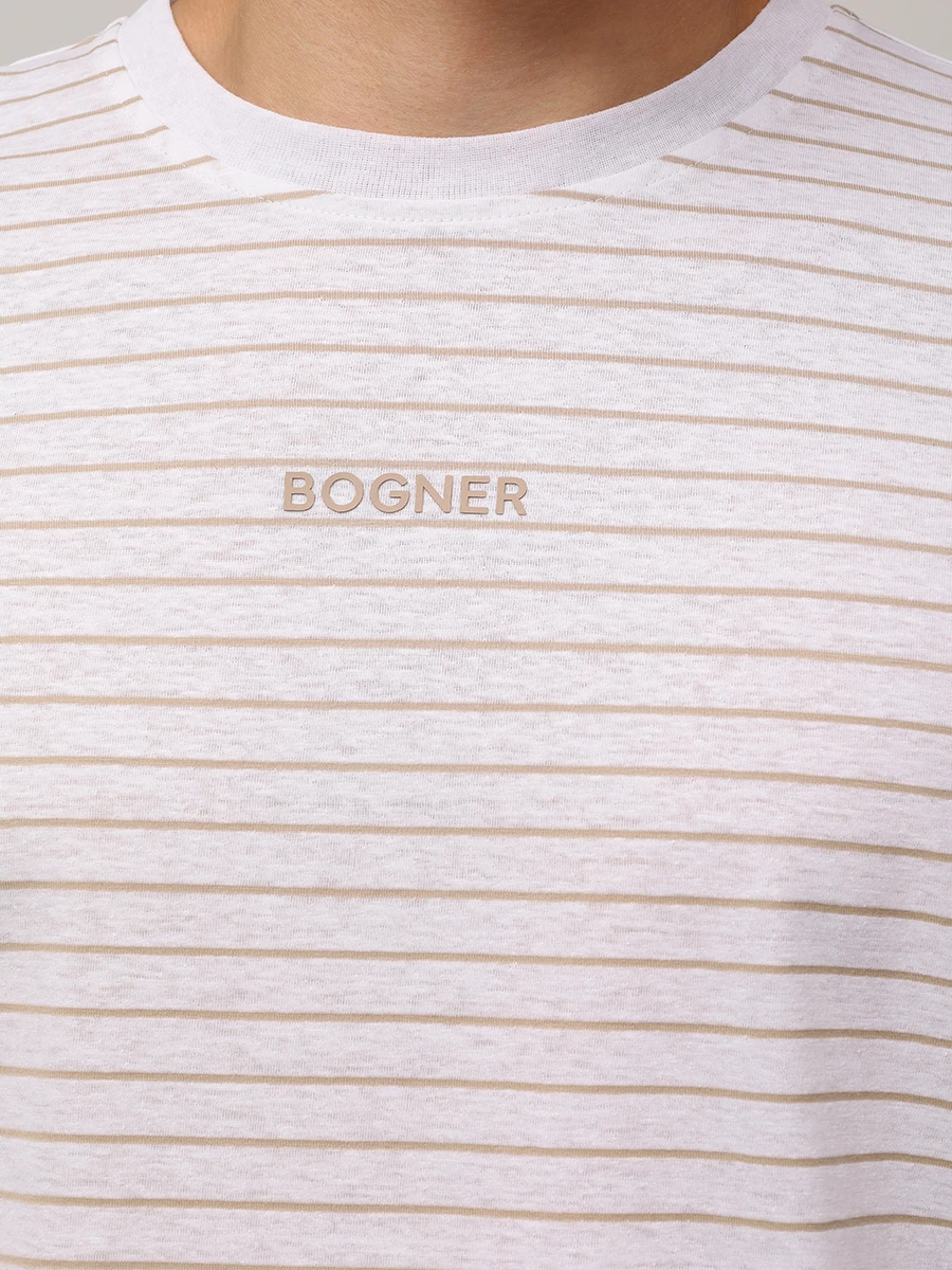 Футболка из хлопка и льна Kosmo