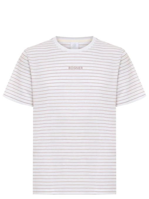 Футболка из хлопка и льна Kosmo BOGNER