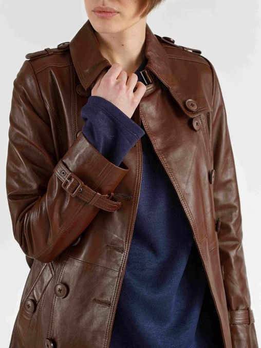 Тренч OPIUM кожаный THEONE BY SVETLANA ERMAK