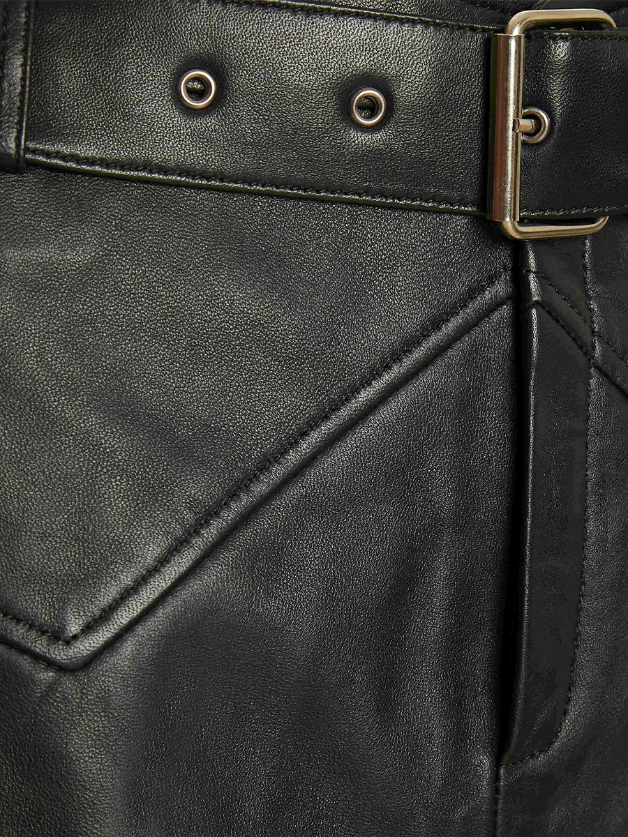 Юбка HARNESS кожаная