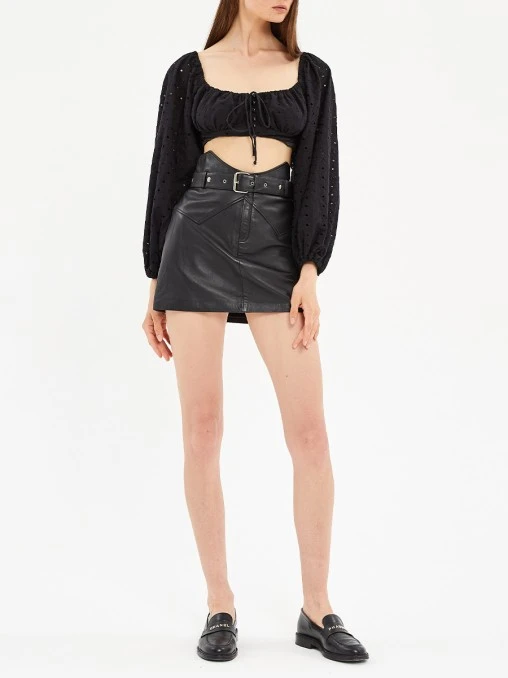 Юбка HARNESS кожаная THEONE BY SVETLANA ERMAK