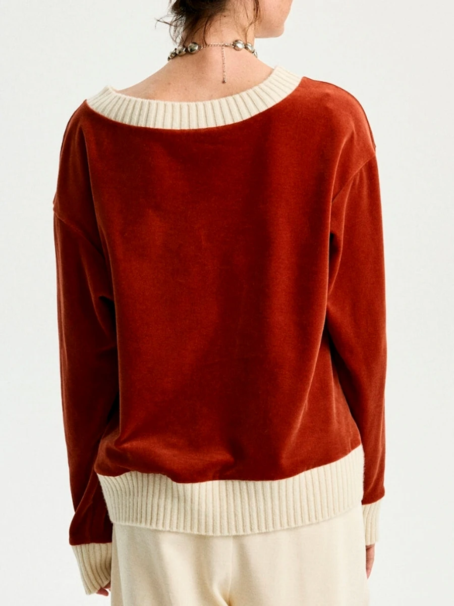 Джемпер бархатный