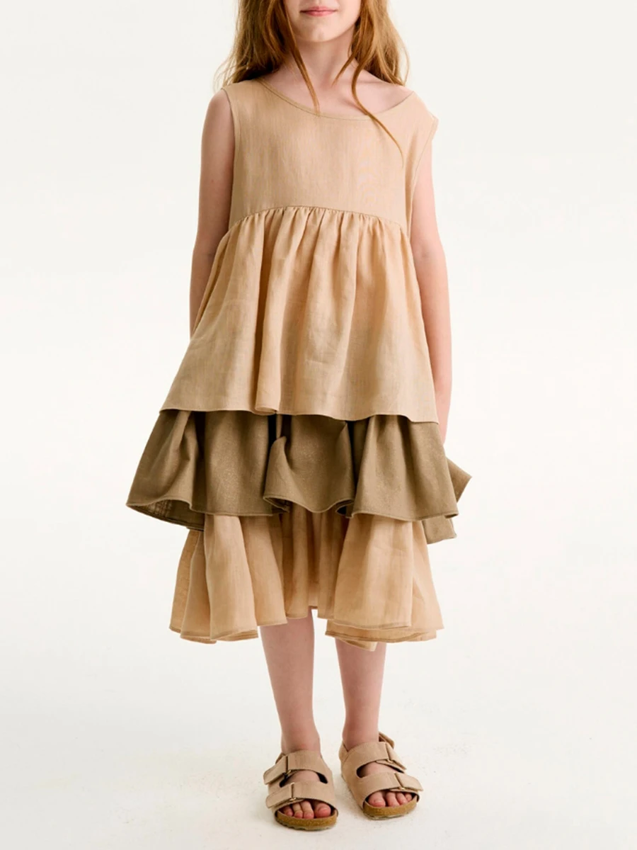 Платье из льна и хлопка