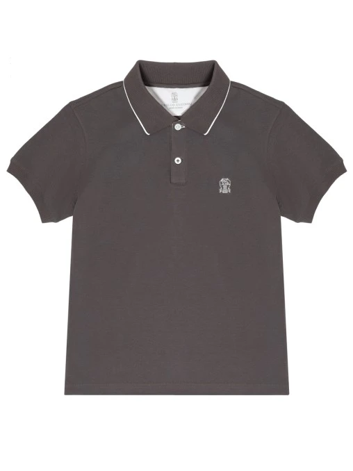 Поло хлопковое BRUNELLO CUCINELLI