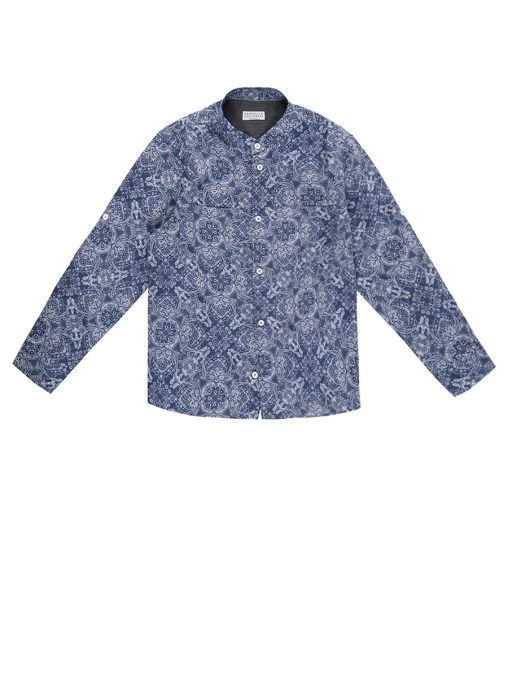 Рубашка хлопковая BRUNELLO CUCINELLI