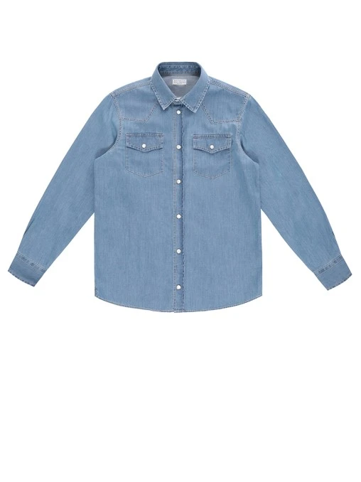 Рубашка джинсовая BRUNELLO CUCINELLI