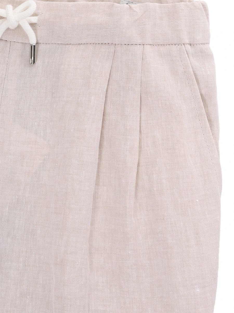 Брюки льняные