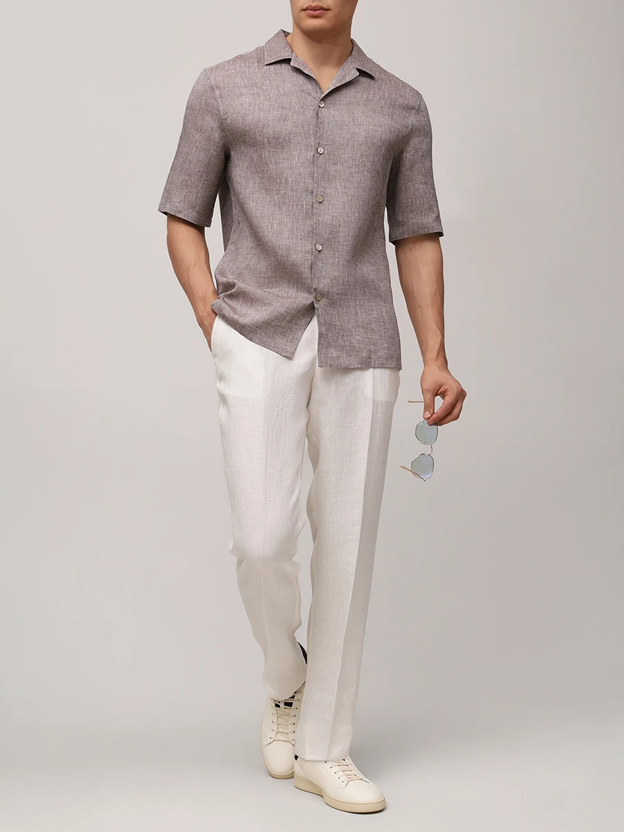 Рубашка Regular Fit льняная