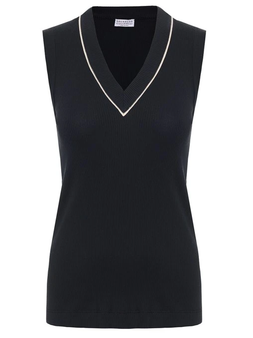 Топ хлопковый BRUNELLO CUCINELLI