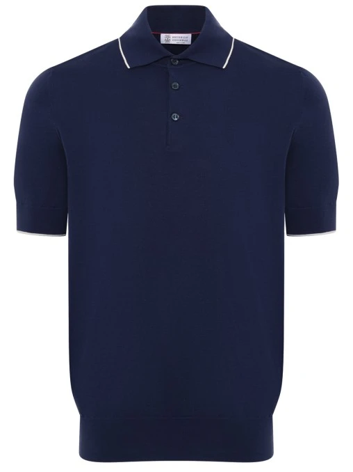 Поло хлопковое BRUNELLO CUCINELLI