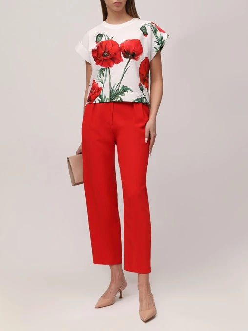 Брюки из вискозы DOLCE & GABBANA