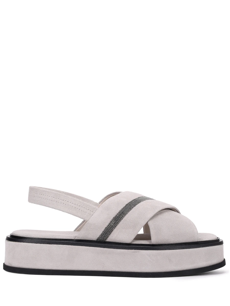 Сандалии замшевые