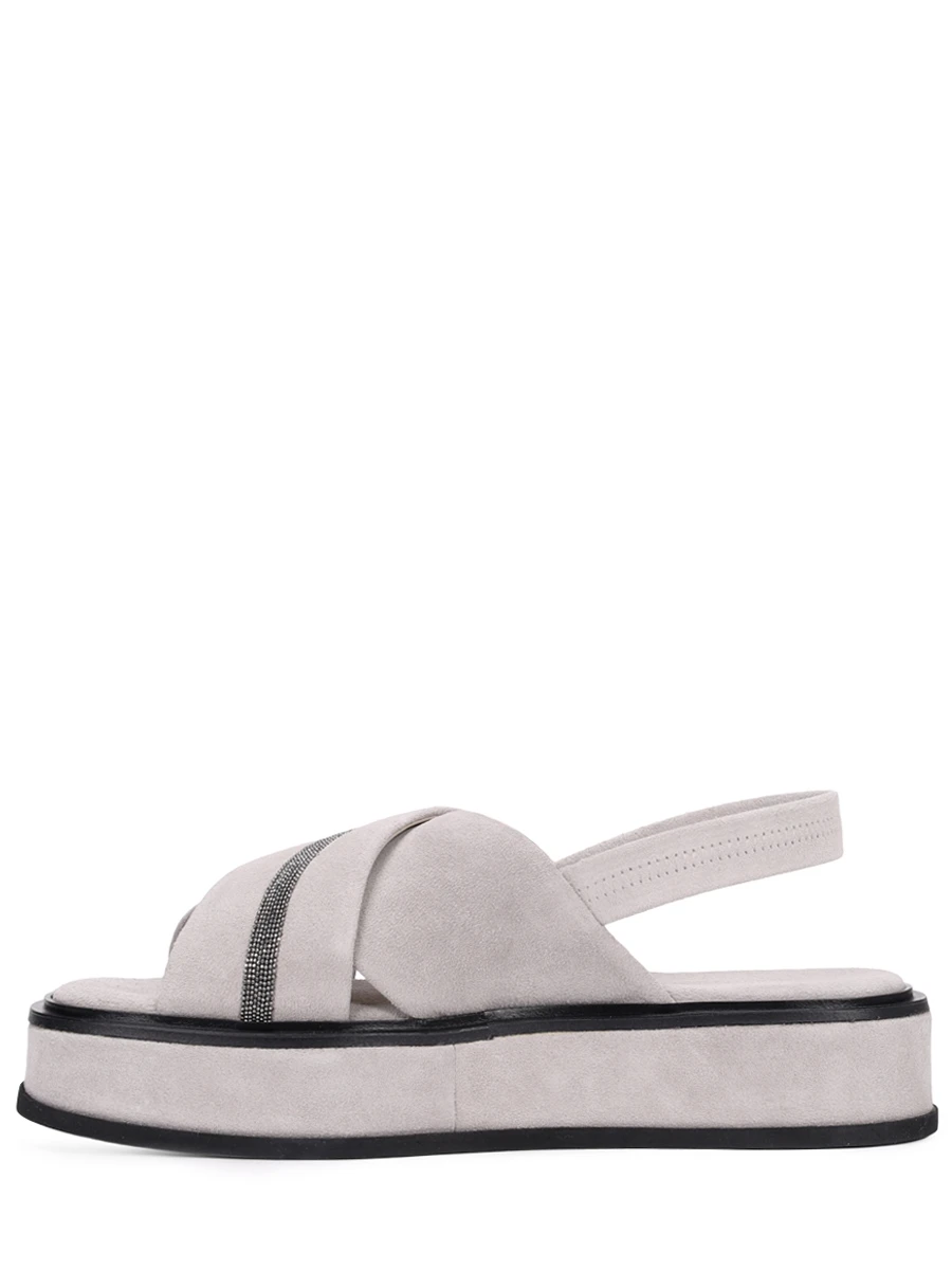 Сандалии замшевые