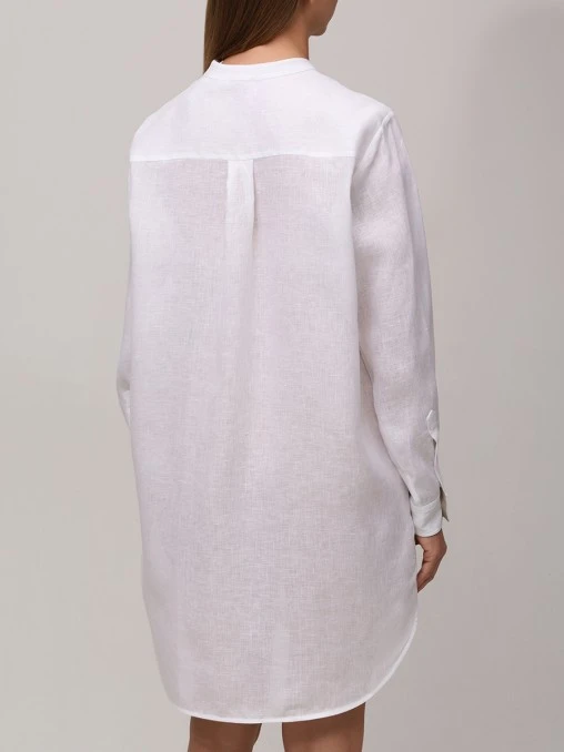 Платье-рубашка льняное KITON