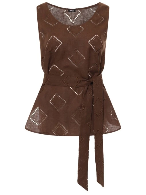 Топ льняной KITON