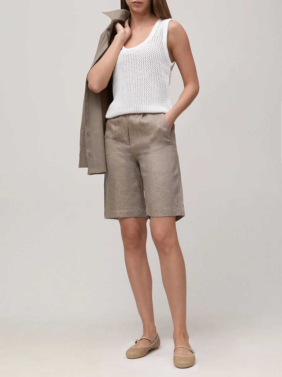 Шорты льняные