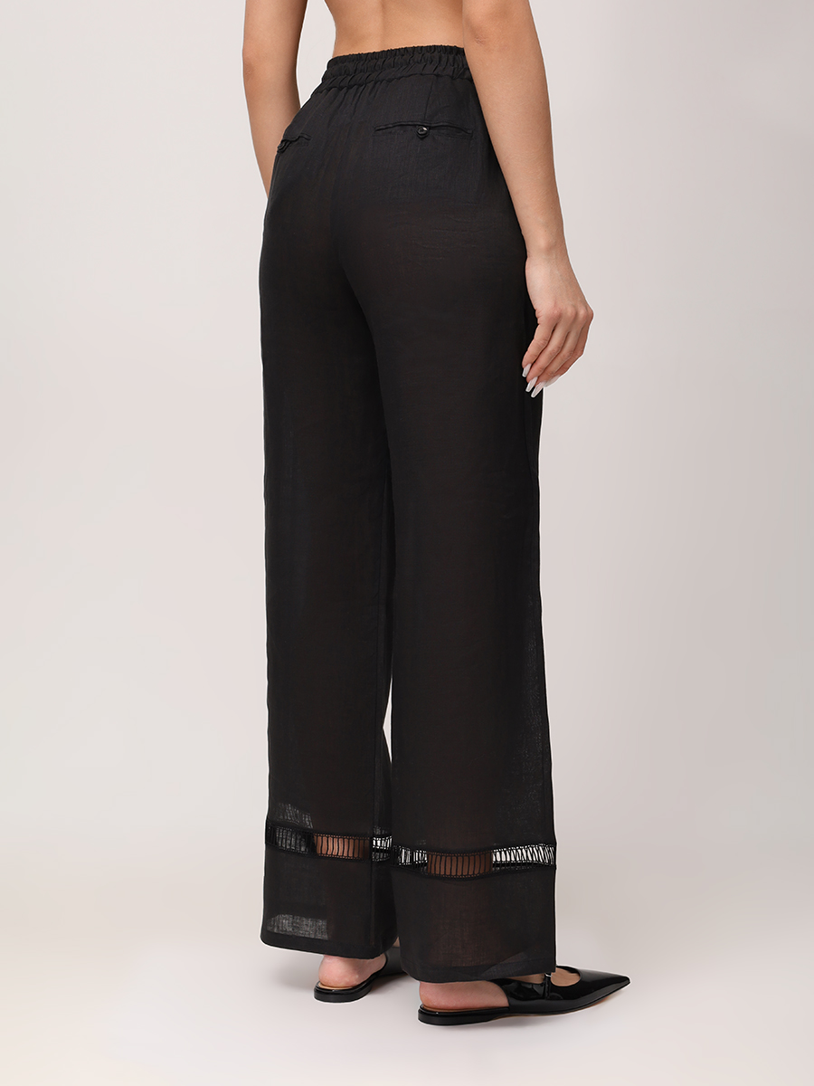 Брюки льняные