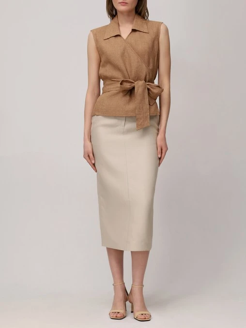 Топ льняной KITON