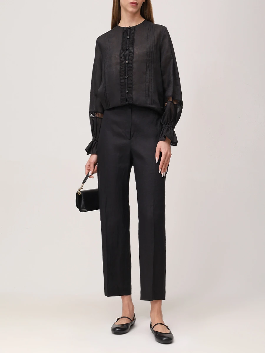 Брюки льняные