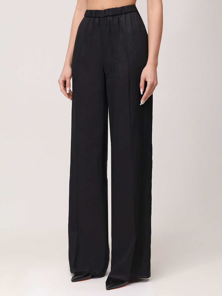 Брюки льняные