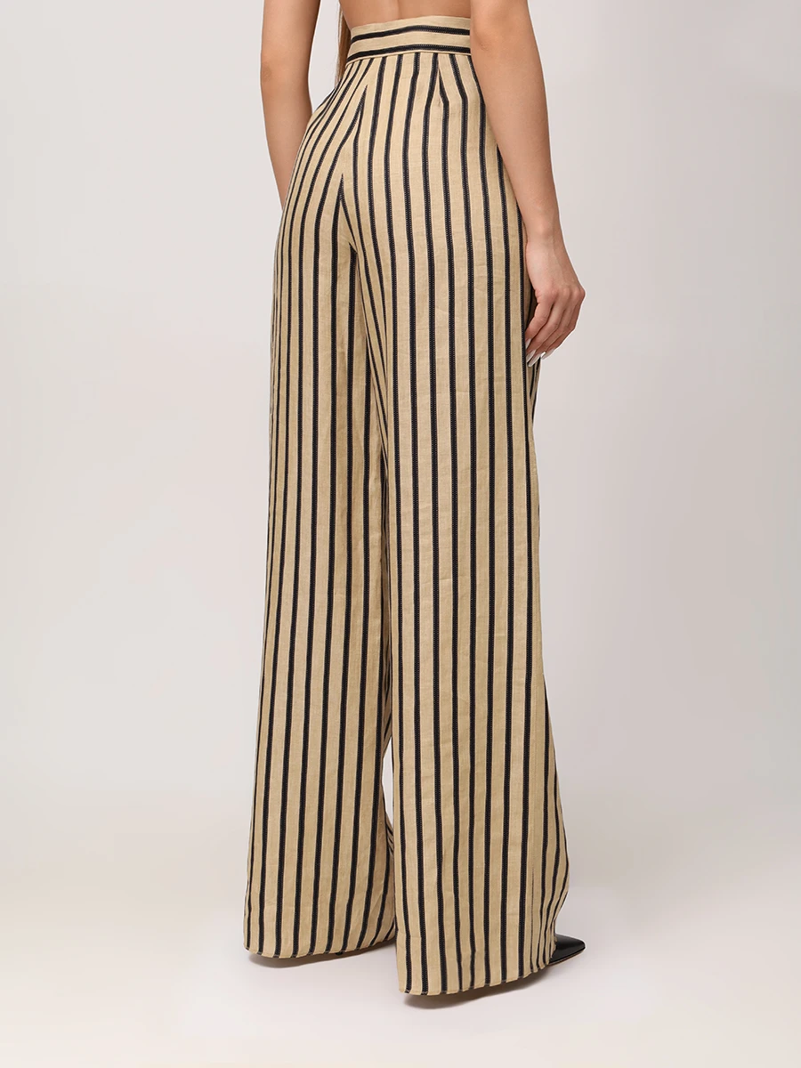 Брюки льняные