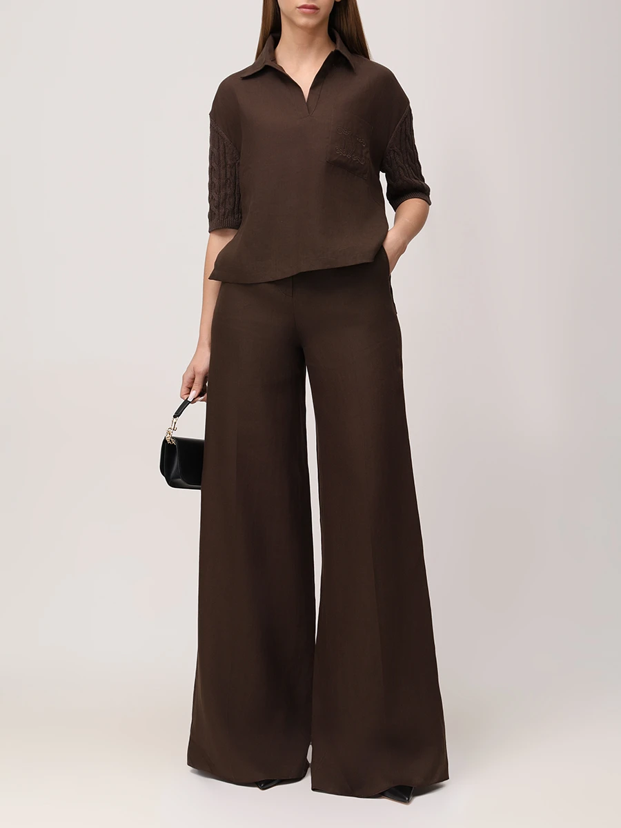 Брюки льняные