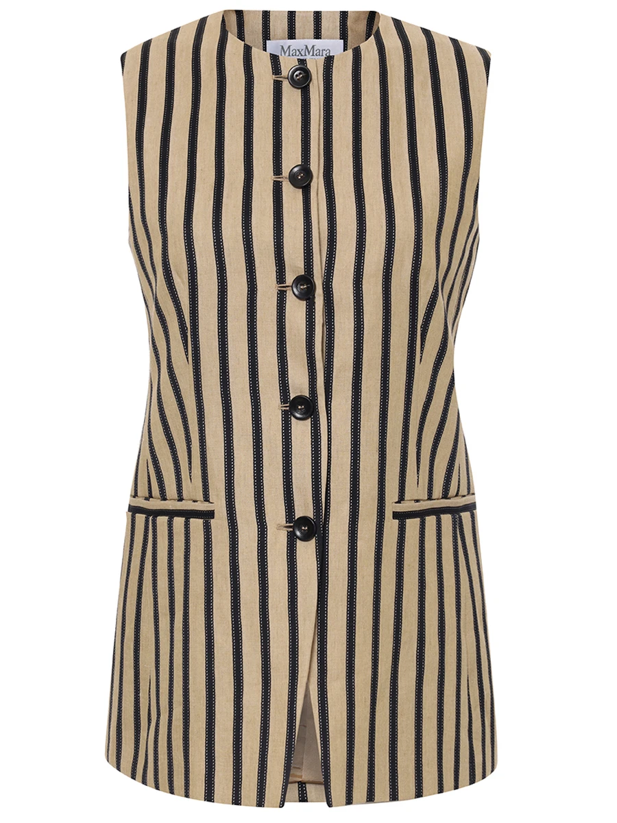 Жилет льняной