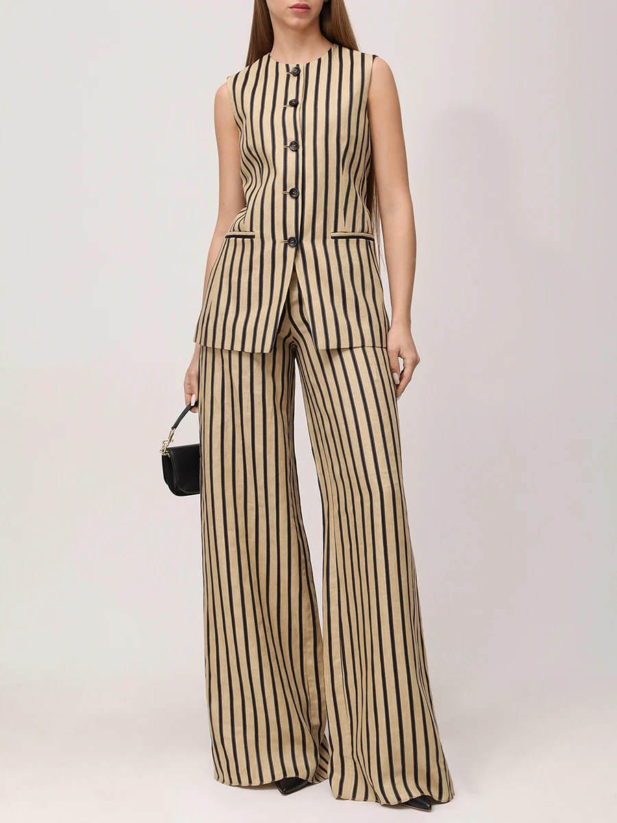 Жилет льняной