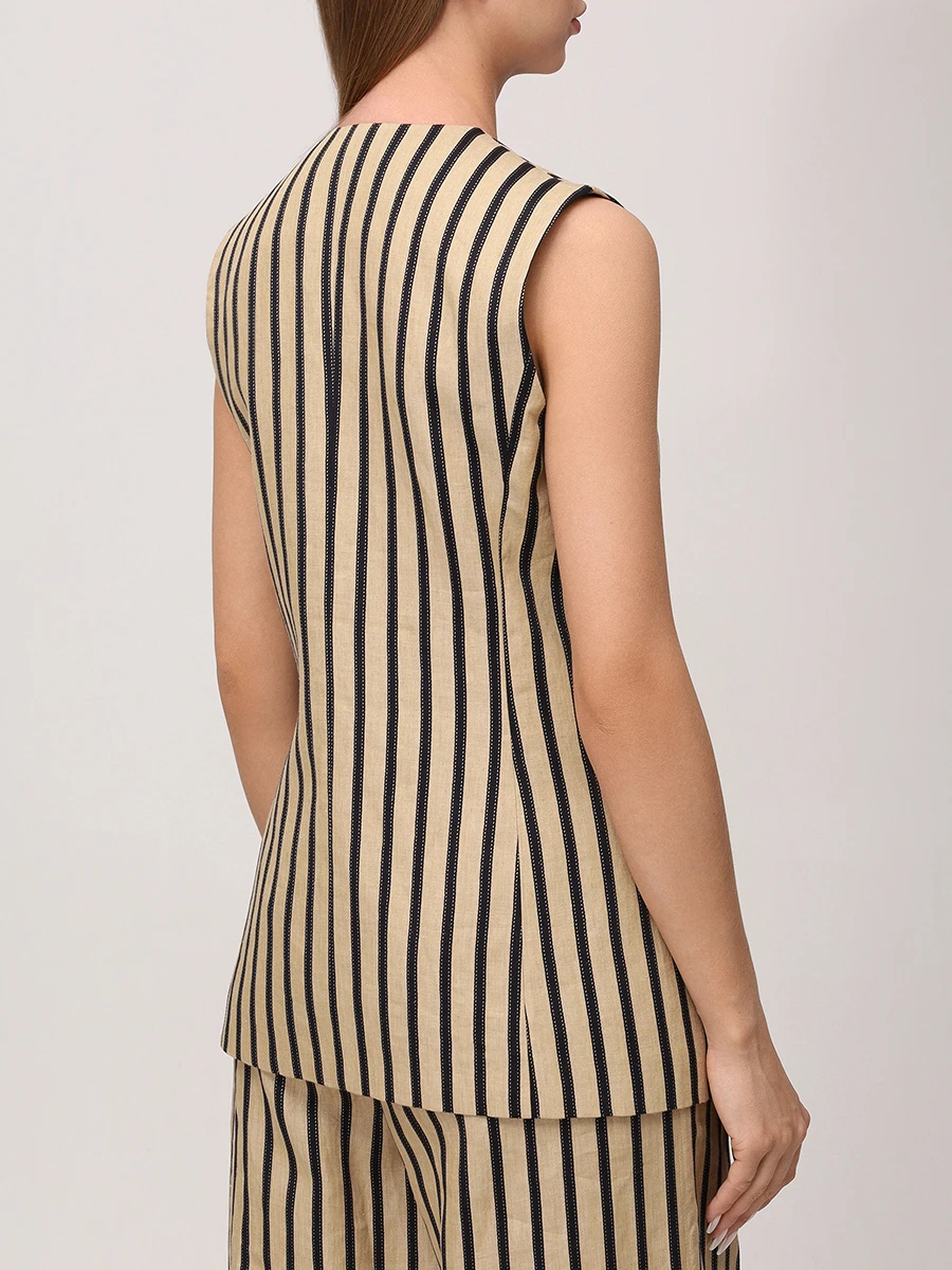 Жилет льняной